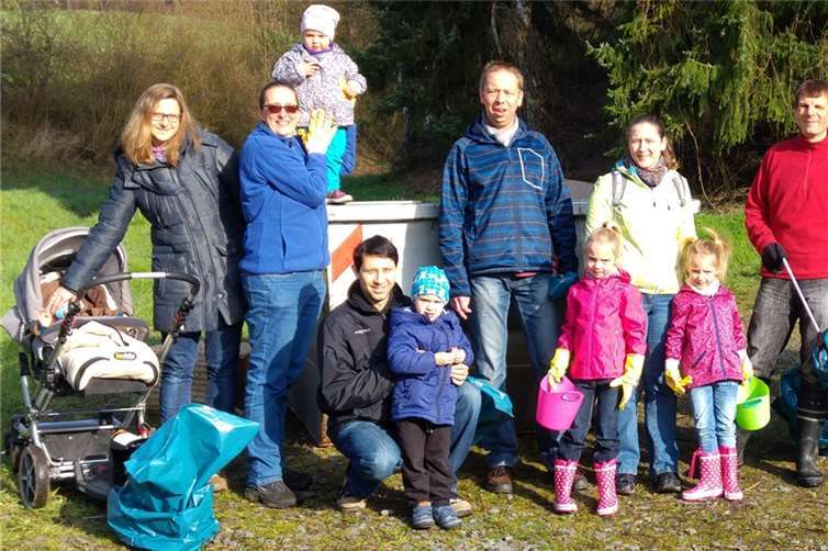 Viele fleißige Hände sammelten viel Müll ein.  Privat