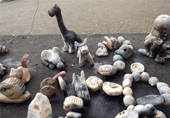 Viele schöne Werke wurden von den Kindern erstellt. Fotos: privat