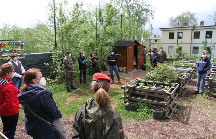 Vielfältig: An der Veranstaltung im „Garten für alle“ nahmen Anwohner und Angehörige des ZInFü teil.