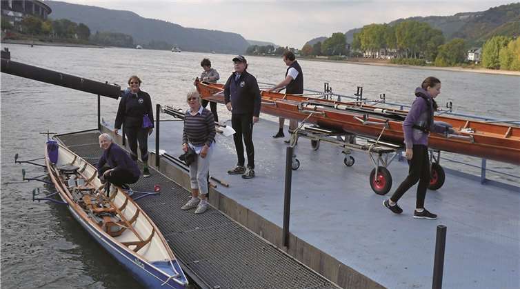 Vier Boote wurden beim Abrudern zu Wasser gelassen. Privat
