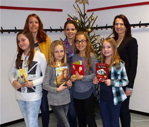 Vier Klassensiegerinnen der Stufe 6 traten gegeneinander an.privat