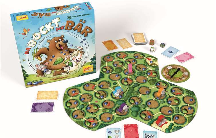 Vier Mal Spielespaß für die ganze Familie bei „Da bockt der Bär“ von Zoch. Foto: Zoch Verlag