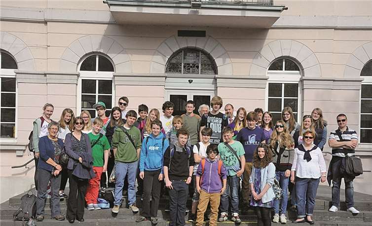 Vier Tage weilten die jungen Menschen von der Grünen Insel aus Loddon jetzt in der Stadt am Rhein. AB