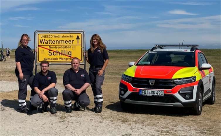 Vier Teammitglieder aus Bendorf waren für eine Woche an der Nordsee im Einsatz.  Foto: privat