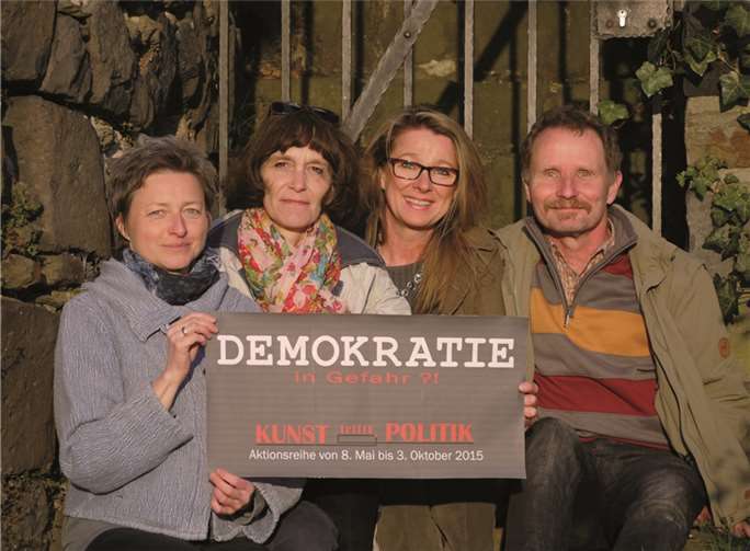 Vier engagierte Unkeler mischen sich ein (v.li.): Gabriela Mrozik, Ute Giesen, Britta Bellin-Schewe und Christian Rosenzweig. privat