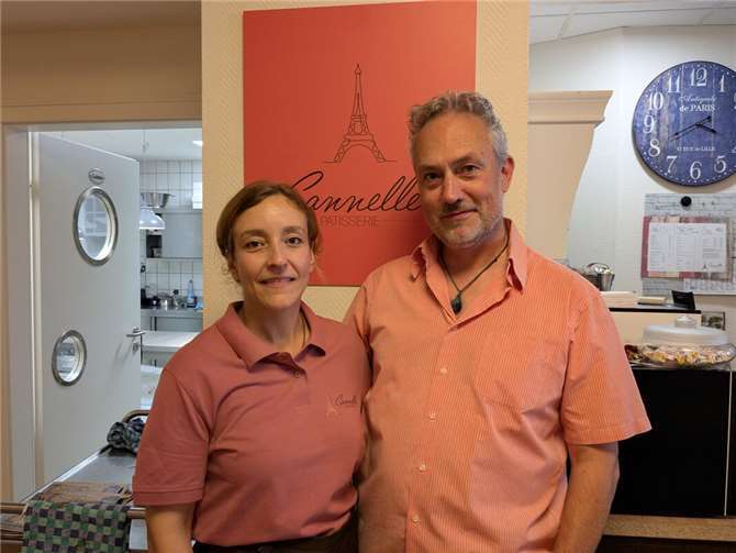Patisserie Cannelle in Sinzig eröffnet Viktoria und Johan in ihrem Café Cannelle in Sinzig. Foto: KS