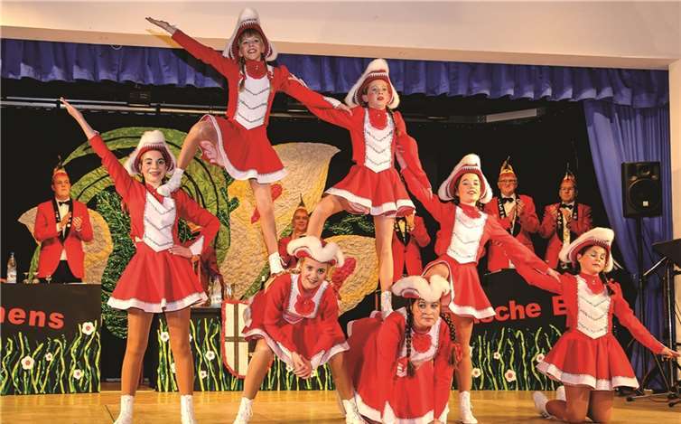 „Village People for Garde“ hieß der Tanz des Kinderfunkentanzcorps, mit dem sie eindrucksvoll zeigten, was sie in den letzten Wochen geprobt hatten.