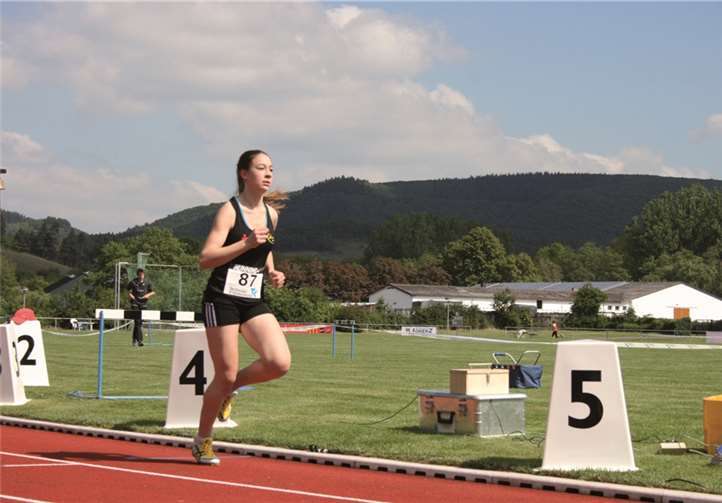 Vivian Ackermann holte sich über 3.000 m den Rheinlandtitel.privat
