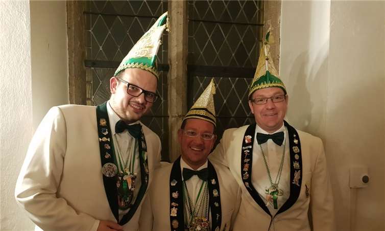 Vizepräsident Christoph Krämer, Vorsitzender Florian König und Orgaleiter Rüdiger König freuen sich auf die neue Session. Privat