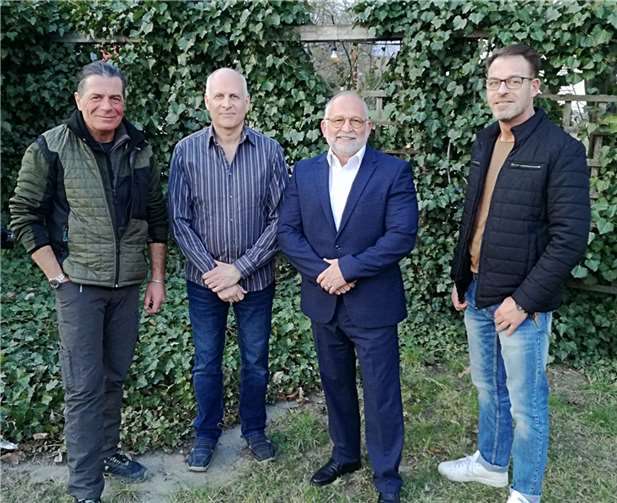 V.l.: Achim Fogolin Schriftführer, Eric Ceglowski als 2. Vorsitzenden, Andreas Jäger als 1. Vorsitzenden sowie Sascha Osterwald als Geschäftsführung. Foto: privat