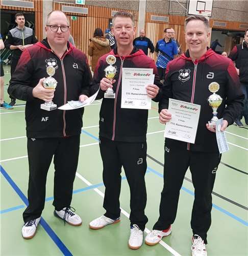 V.l..: Achim Fuhs, Jörg Makowski, Sascha Ulrich. Foto: TTC Ramershoven