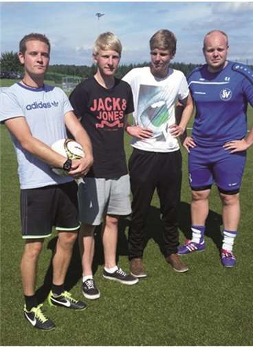 V.l. Andi Ackermann, Clemens Thul, Maximilian Thielecke, Christopher Franz.Privat