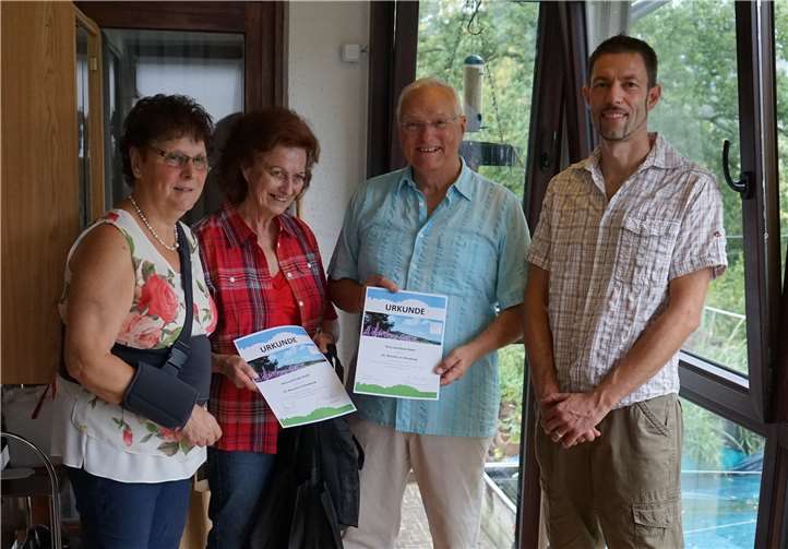 V.l.: Anita Stuntz, Vera und Mark Rufer, Frank Fuchs.privat