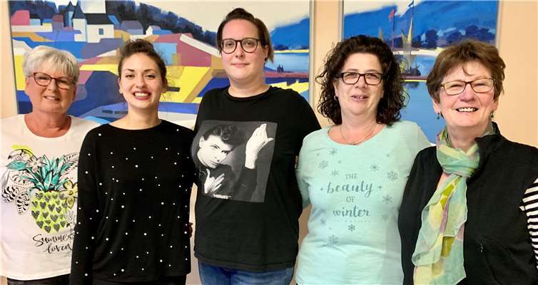 (V.l.): Anke Thiel, Sabina Maistrovska, Katrin Ketelhut, Regina Engel, Roswitha Simon.Foto: privat