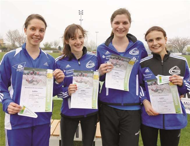 V.l.: Anna Mettler, Anna-Lena Theisen, Alexandra Zündorf und Saskia Heider.privat