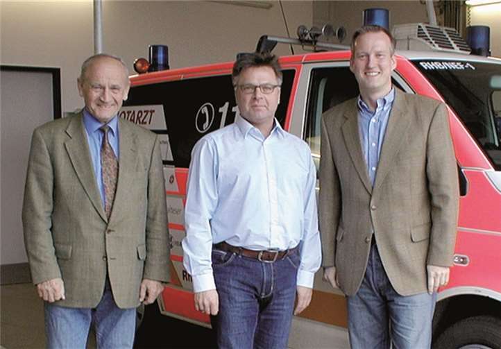 V.l.: Bernd Beißel (CDU), Michael Krämer (Malteser) und Karsten Logemann (FDP) trafen sich zu einem Gespräch.privat