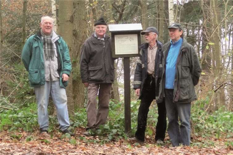 V.l.: Bernhard Exner, Heinz Langen, Wolfgang Dahl und Rolf Lembke sind zufrieden mit ihrer Arbeit. privat