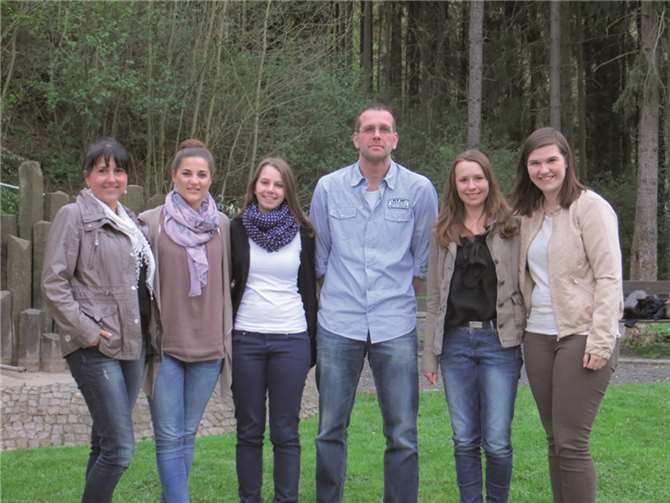 V.l.: Bianca Wester, Anne Kirschbaum, Kathrin Keßler, Markus Neifer (Terminorganisation), Marie Schnelle und Marie-Christin Schlüter.privat