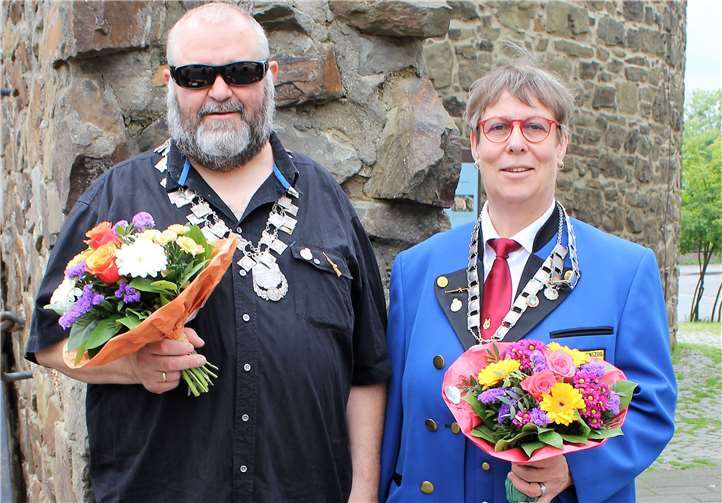 V.l.: Bürgerkönig Manfred Scherer und Bürgerkönigin Hedi Michels.