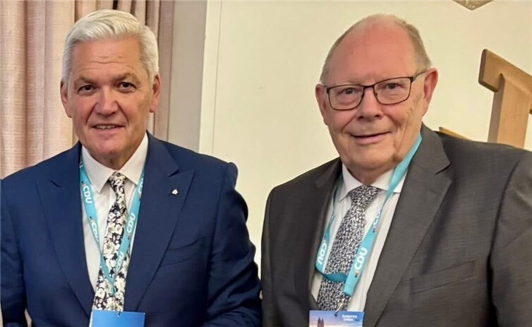 V.l: Bundesvorsitzender Hubert Hüppe und Vorstandsmitglied Dr. Dieter Braun. Foto: privat