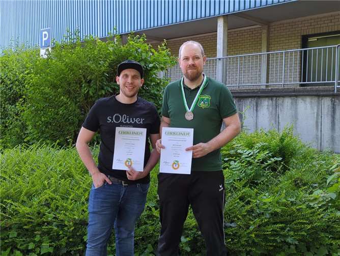 V.l.: Christian Theisen und Bronzemedaillengewinner Marcel Bachem. Foto:privat