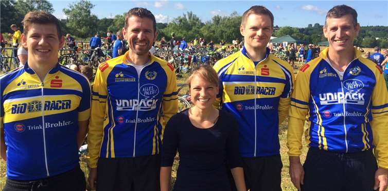 V.l.: Christoph Nachtsheim, Christian Schindlatz, Christine Bratek, Tobias Weber und Frank Nachtsheim.Privat