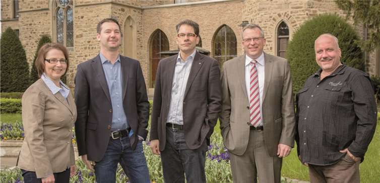 (V.l.) Cora Blechen, Fabian Wohlfarth, Axel Peiß, Markus Flecken und Dirk Schwarz.  Privat