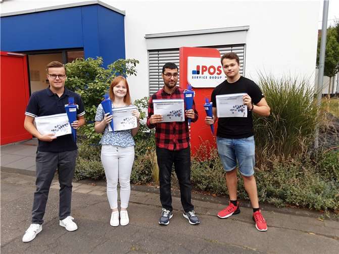 V.l.: David Schommers, Annika Kuhn, Ayush Kadian und Nikita Metzger.  Foto: privat