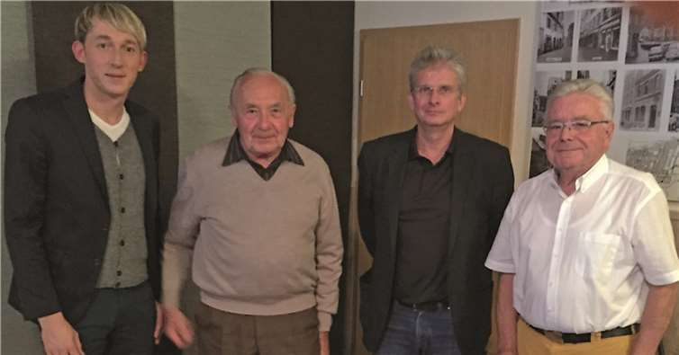 (V.l.) Der SPD-Stadtverbandsvorsitzende Marc Ruland, MdL, Ernst Fittkau, Karl Werf, Leiter des Amtes für Jugend und Soziales der Stadt Andernach und Rudi Bannert, Vorsitzender des SPD-Seniorenstammtisches. SPD Andernach