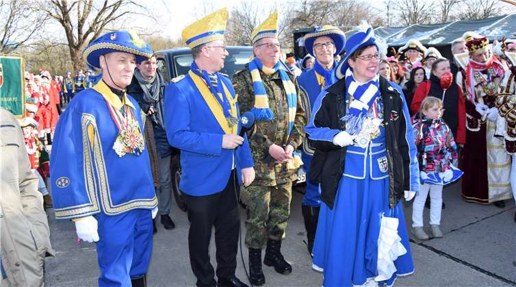 V.l. Dieter Bückmann, Jörg Nawrath, General Wolfgang E. Renner, Conny Obladen und Siegrid Wirsberg.