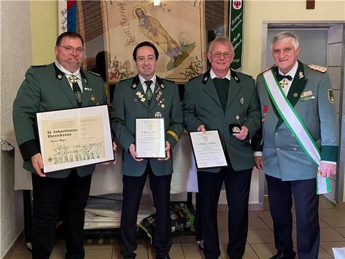 V.l. Dietmar Hetger, Andreas Simon, Mario Deisen, Norbert Steffens Foto: TE