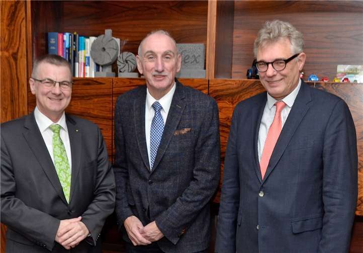 (V.l.) Dr. Alexander Saftig, Dr. Manfred Bretz, Bernd Bruckner.privat