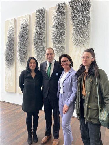 V.l.: Dr. Julia Wallner, Jacob Uecker, Petra Schneider, Dr. Katharina NeuburgerFoto: privat