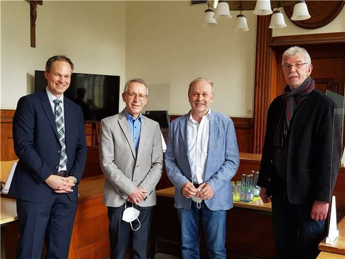 V.l.: Dr. Michael Mayer, Paul Neuhaus, Günter Bell, Rolf Hans. Foto: privat