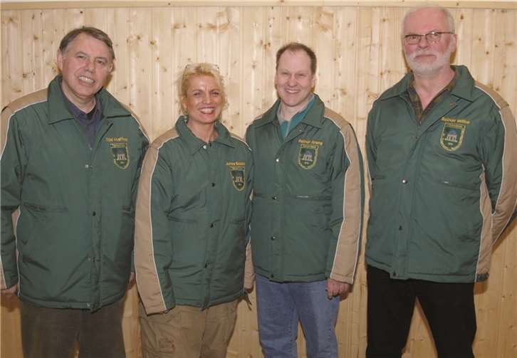 V.l.: Eckehard Haffner, Jutta Bosse, Reiner Arenz und Reiner Wilke.privat