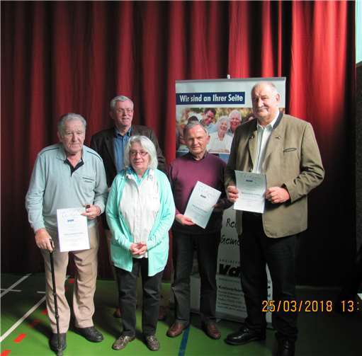 (V.l.) Elke Hannappel, Aloisius Kaiser, Walter Frohneberg, Edgar Gerlach, Manfred Adenauprivat