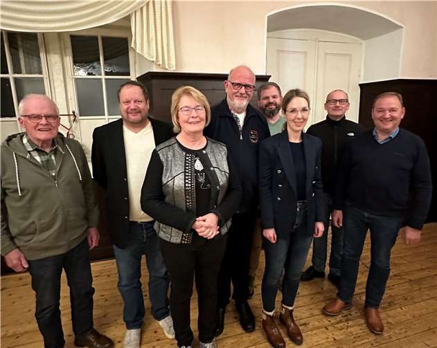 V.l.: Erich Schneider, Volker Risse, Beate Kerres, Torsten Kerres, Rene Achten, Ellen Demuth (MdL), Oliver Labonde, Volker Berg. Foto: Beate Kerres