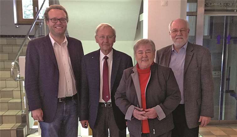 (V.l.) Folke große Deters, Walter Langer, Renate Krämer, Dietmar Danz.  Privat