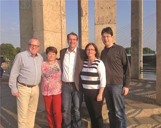 (V.l.) Fredi Winter, Hannelore Gröhbühl, Sven Lefkowitz, (v.r.) Michael Mang, Petra Grabis.  Privat