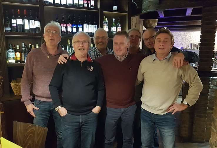 (V.l.) : Fredy Doetsch, Hans-Werner Bartz, Wolfgang Kissel, Michael Seitz, Josef Ciezki, Harald Schütte, Georg Kriegel.privat