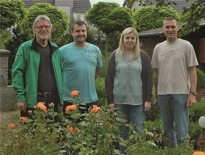 (V.l) Friedhelm Schmorleitz, Alexander Ost, Johanna Manna und Horst Weiler.  Privat