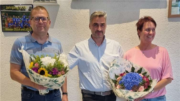 V.l. Guido Kölzer, Marcello Montouri und die bisherige Vereinspräsidentin Manuel Jüngling.  Foto: privat