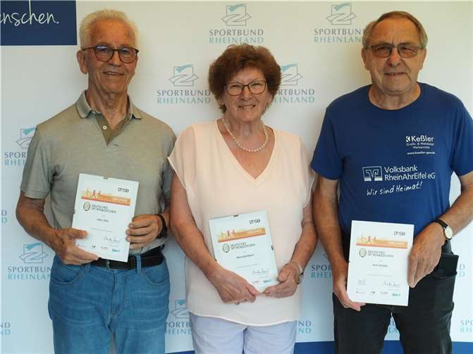 V.l.: Hans Dott, Maria Breitbach, Kurt Schüller. Foto: privat