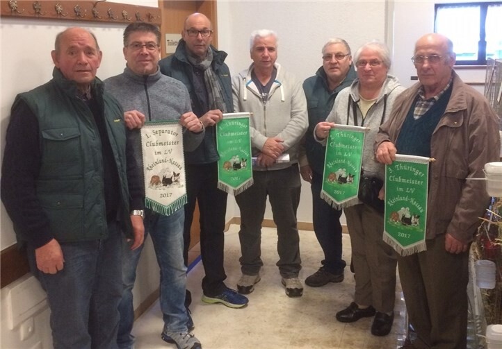 V.l.: Hans Weber, Markus Tiede, Hans-Peter Klöckner, Günter Pauken, Alwin May, Dietlinde May, Egon Lindner. Privat