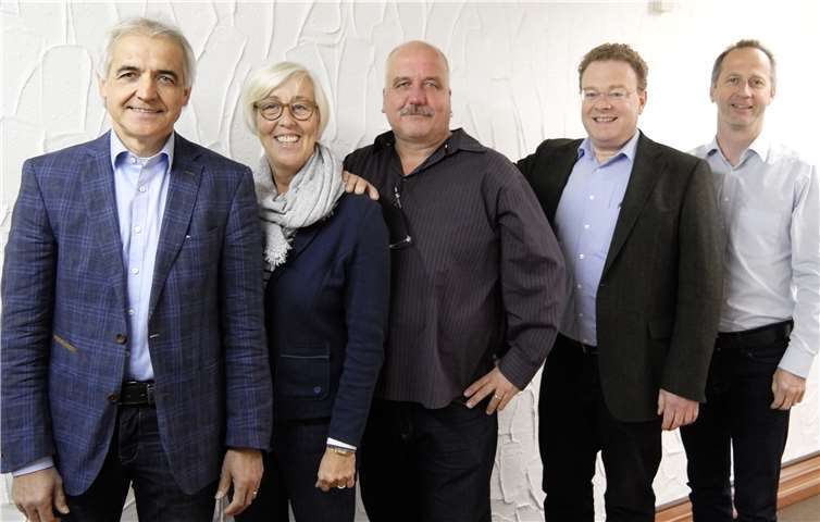 V.l.: Hans-Werner Adams, Pia Wasem, Dirk Schwarz, Franz Hermann Deres und Markus Jüris. privat