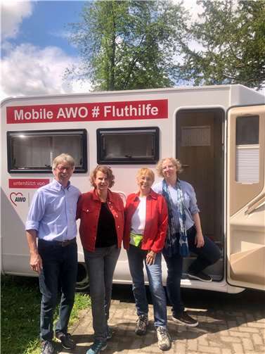V.l.: Heinz-Willi Schäfer, Barbara König, Maria Gleißner, Uta Göpfert. Foto: privat
