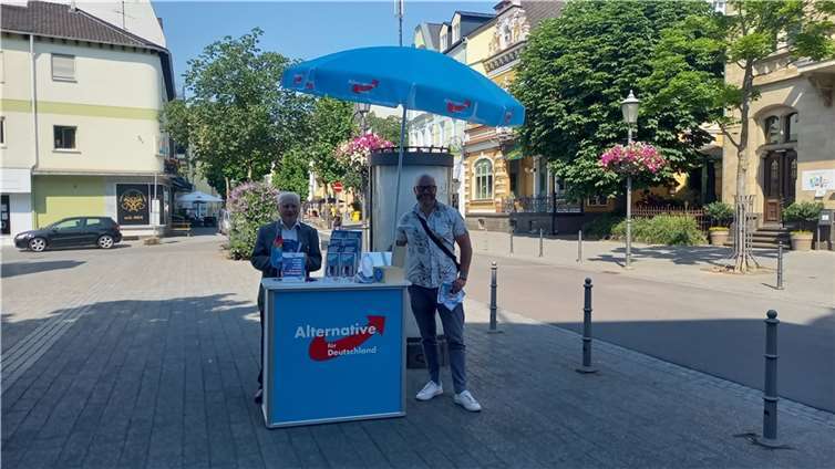 V.l.: Helmut Nitschke und Martin Kallweitt. Foto: AfD Ahrweiler
