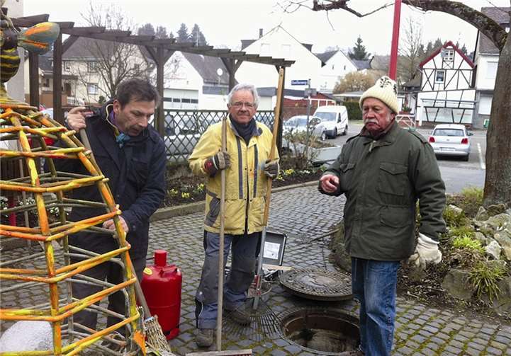 (V.l.) Herbert Scholtes, Peter Weinowski und Reiner Schultz .