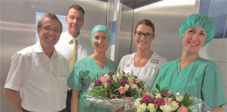 V.l.: Herman Josef Bliersbach, Dirk Rieck-Gangnus, Inna Topalovic, Sabrina Kentenich, Carolin Kniel.privat