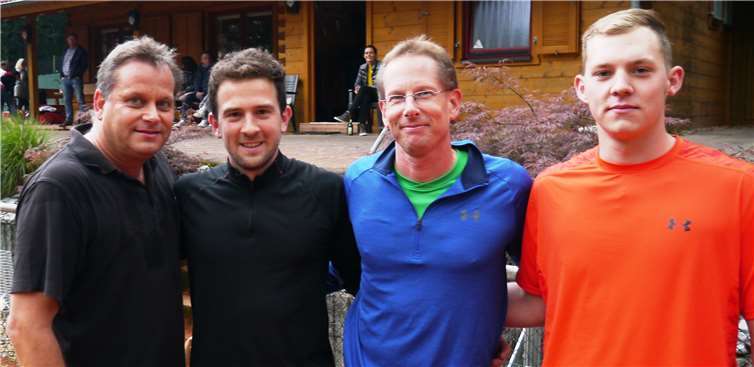 V.l.: Ingo Schneider, André Seliger, Florian Kluth, Emil Müller